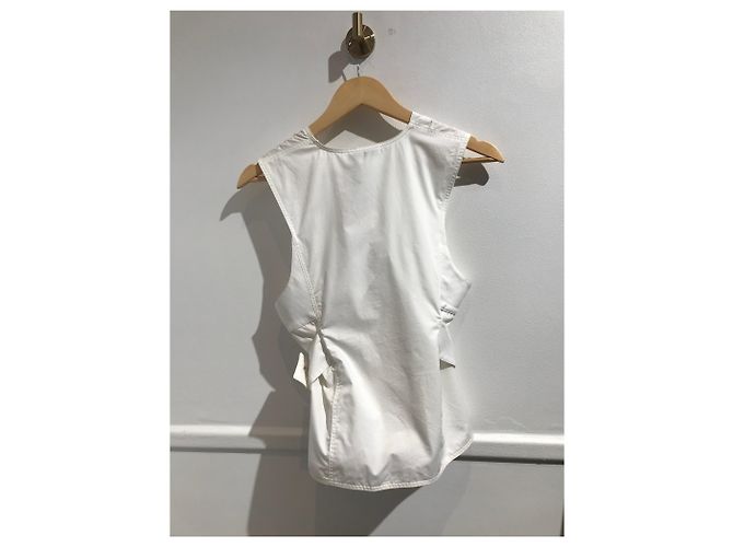 Top Paco Rabanne blanco T.36 - vista 3