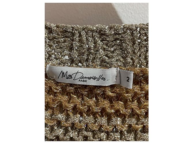 Autre Marque Weste Mes Demoiselles schwarz gold T.2 Beige - Ansicht 4