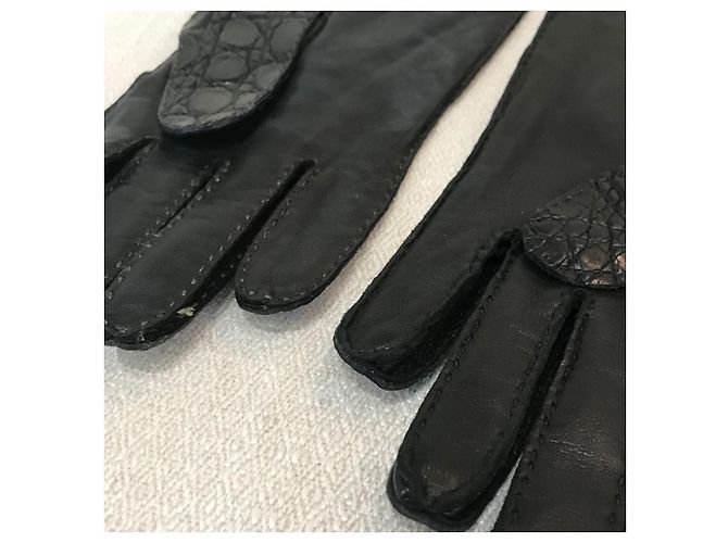 Balenciaga Handschuhe T.7,5 Schwarz - Ansicht 4