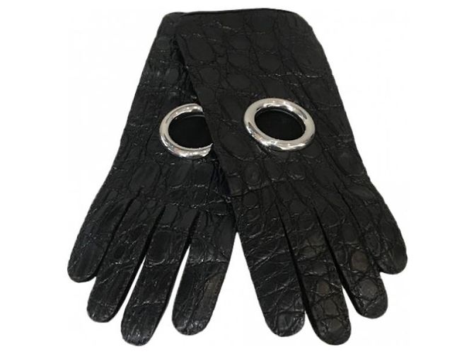 Balenciaga Handschuhe T.7,5 Schwarz - Ansicht 9