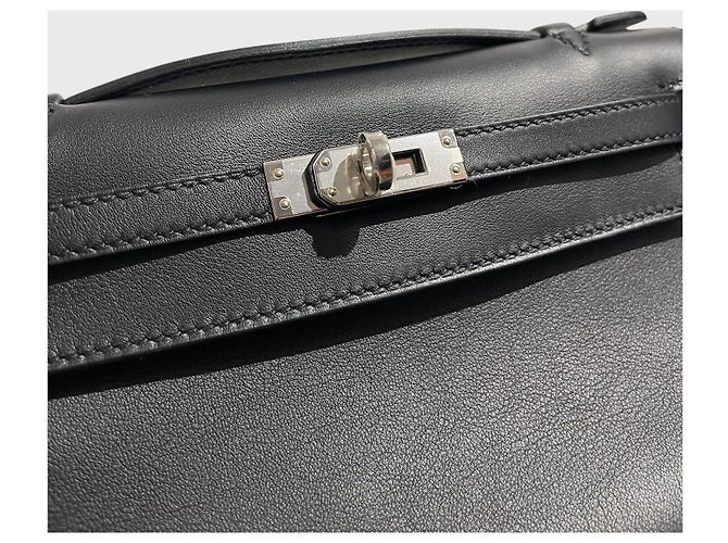 Pochette Hermès Kelly Noir Preto - vista 6