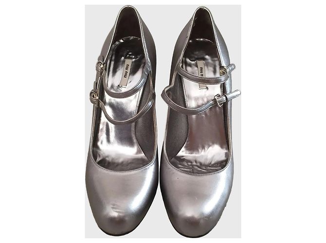 Décolleté Miu Miu argento T.36,5 - vista 2