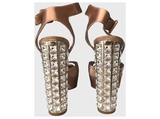 Sandali Miu Miu nude T.39 Beige - vista 3