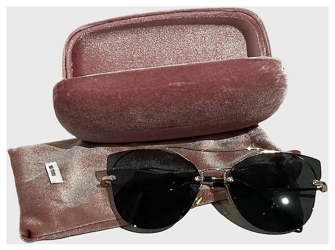 Gafas Miu Miu doradas Dorado - vista 2