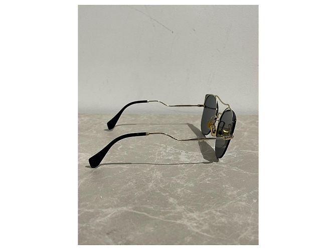Gafas Miu Miu doradas Dorado - vista 7