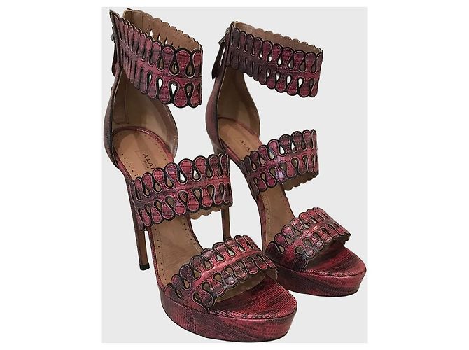Alaïa Sandali Alaia rosa T.39 - vista 2