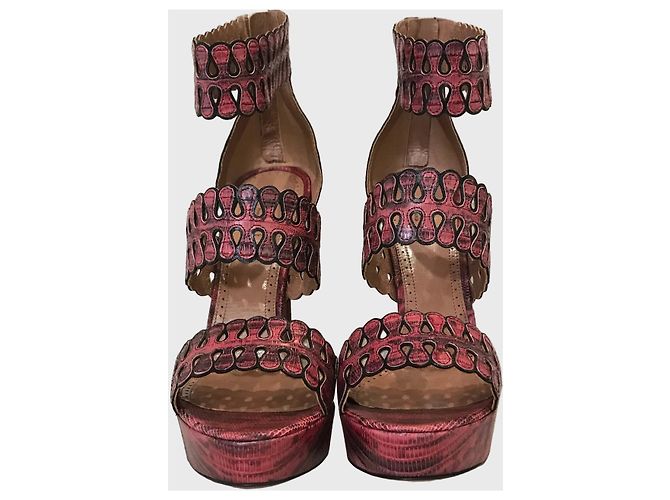Alaïa Sandali Alaia rosa T.39 - vista 4