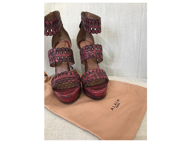 Alaïa Sandali Alaia rosa T.39 - vista 8