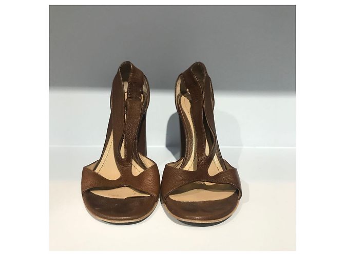 Sandali Etro in pelle marrone taglia 37 - vista 2