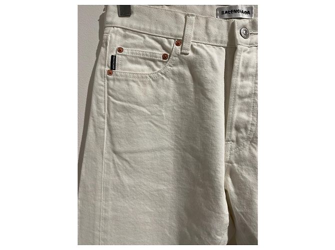 Vaqueros Balenciaga blancos T.29 - vista 2