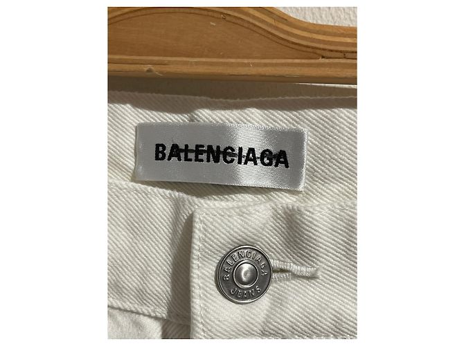 Vaqueros Balenciaga blancos T.29 - vista 3
