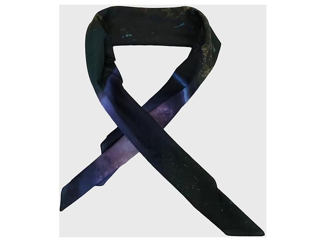 Pañuelo Alexander McQueen Terre Azul - vista 2