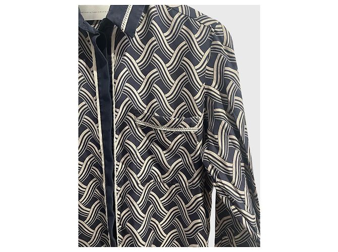 Camicia Victoria Beckham blu T.36 - vista 2