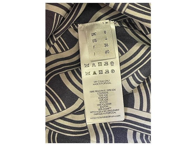 Camicia Victoria Beckham blu T.36 - vista 6