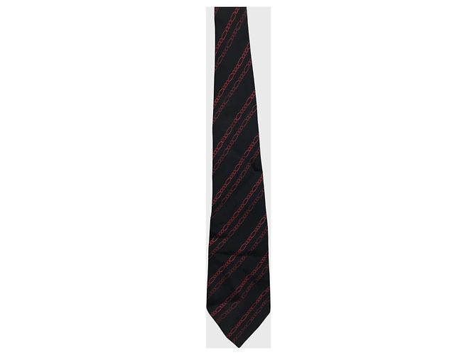 Cravatta Yves Saint Laurent nera Nero - vista 2