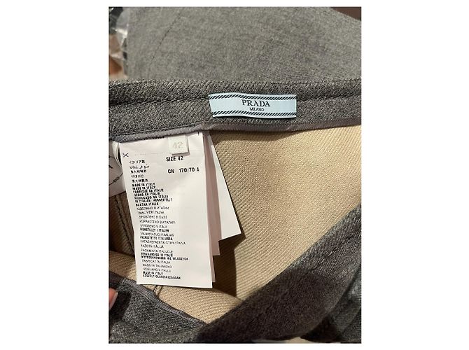 Jupe Prada grise T.38 Grey - view 5