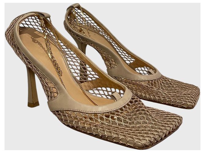 Sandali Bottega Veneta T.36,5 Beige - vista 2