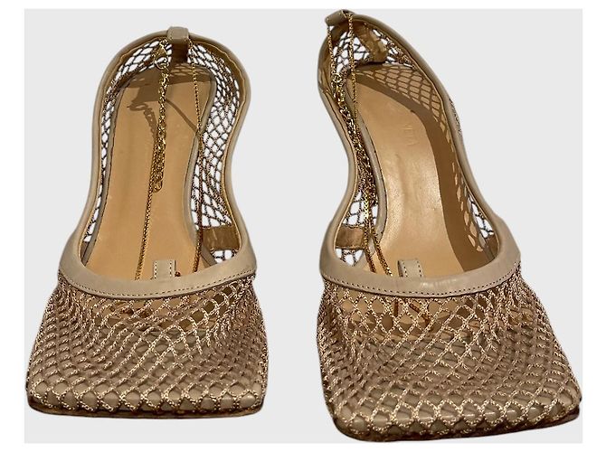 Sandali Bottega Veneta T.36,5 Beige - vista 3