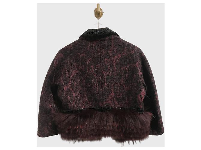 Chaqueta Roberto Cavalli burdeos T.36 - vista 2