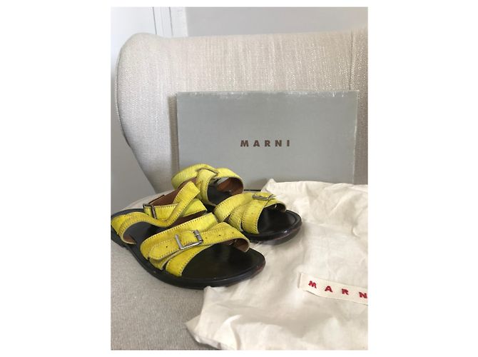 Marni Sandalen gelb T.37 - Ansicht 8