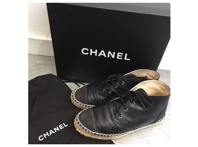 Espadrilles Chanel T.37 Black - view 8