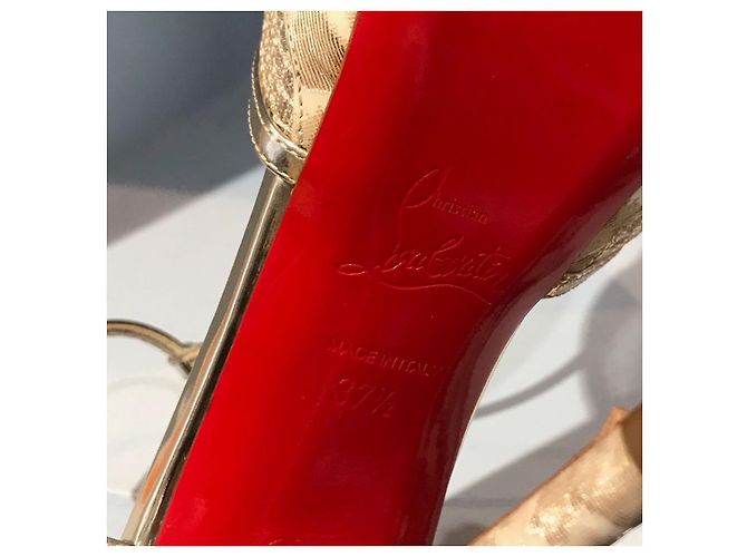 Décolleté Christian Louboutin T.37,5 Bianco - vista 6