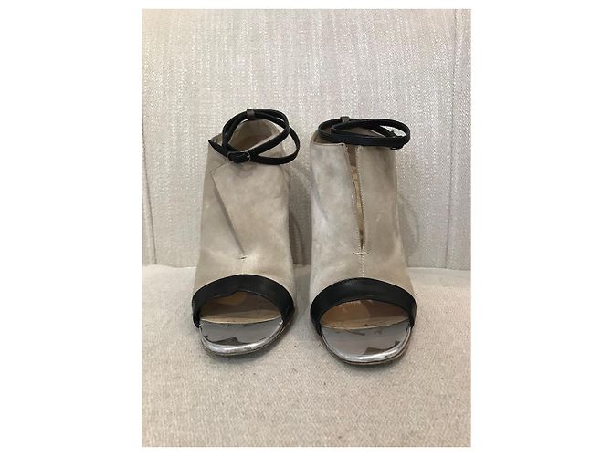 Botas Christian Louboutin grises T.37,5 Negro - vista 2