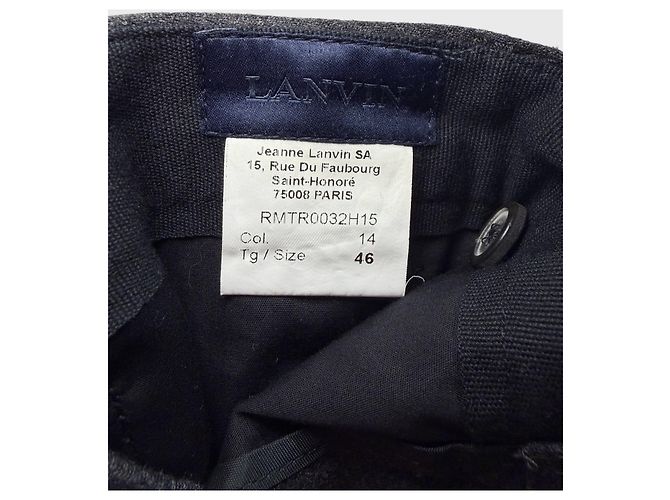 Pantaloni Lanvin grigi T.46 Grigio - vista 8