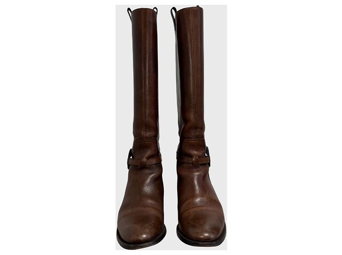 Botas Gucci marrones T.36,5 Castaño - vista 4