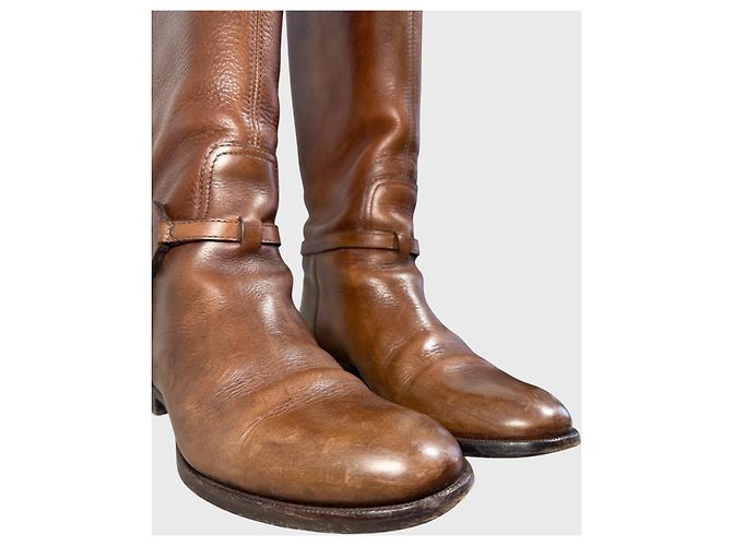 Botas Gucci marrones T.36,5 Castaño - vista 5