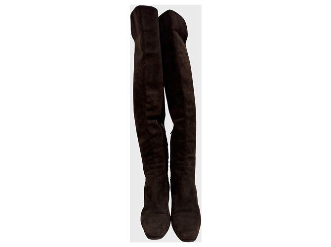 Autre Marque Botas Yves Saint Laurent marrón T.36,5 Castaño - vista 3