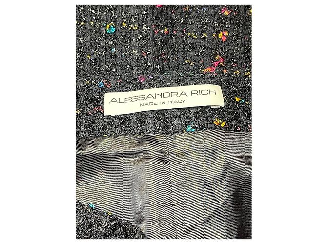 Autre Marque Falda Alessandra Rich T.40 Negro - vista 3
