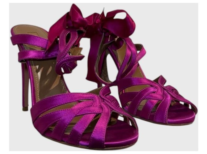 Sandali Aquazzura rosa T.38 - vista 3