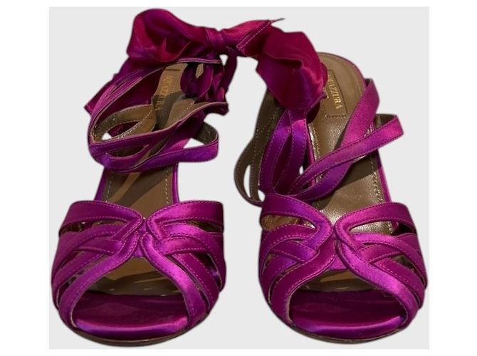Sandali Aquazzura rosa T.38 - vista 4