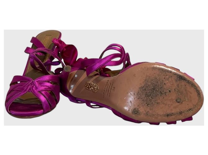 Sandali Aquazzura rosa T.38 - vista 5