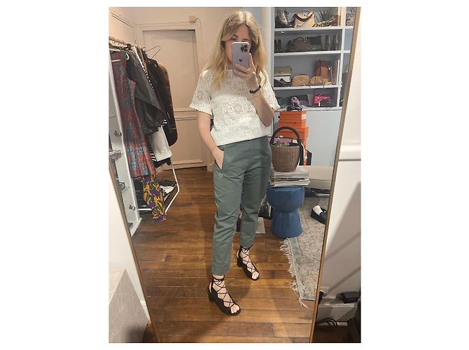 Autre Marque Sandali Saint Laurent T.37,5 Nero - vista 3