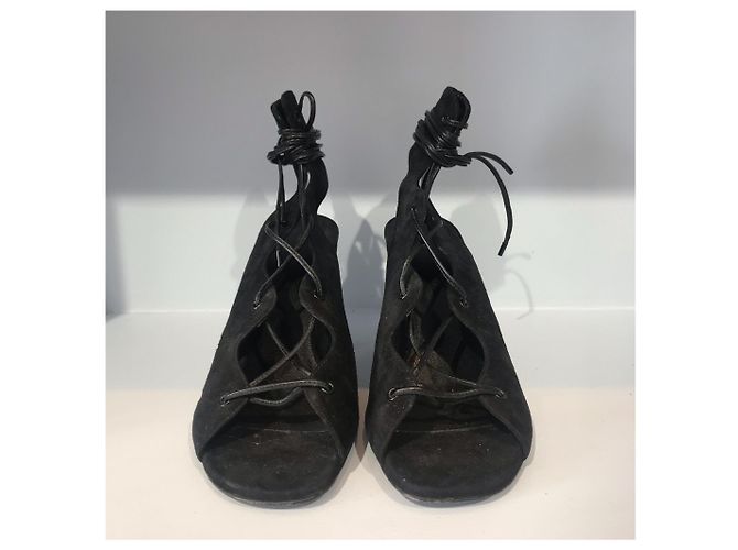 Autre Marque Sandali Saint Laurent T.37,5 Nero - vista 4