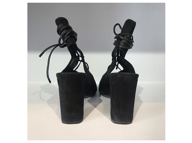 Autre Marque Sandali Saint Laurent T.37,5 Nero - vista 5