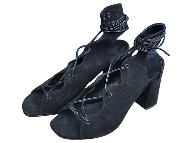 Autre Marque Sandali Saint Laurent T.37,5 Nero - vista 8