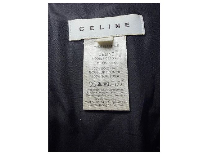 Triomphe Céline Celine Kleid schwarz T.38 - Ansicht 6