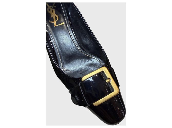 Décolleté Yves Saint Laurent neri T.38,5 Nero - vista 3