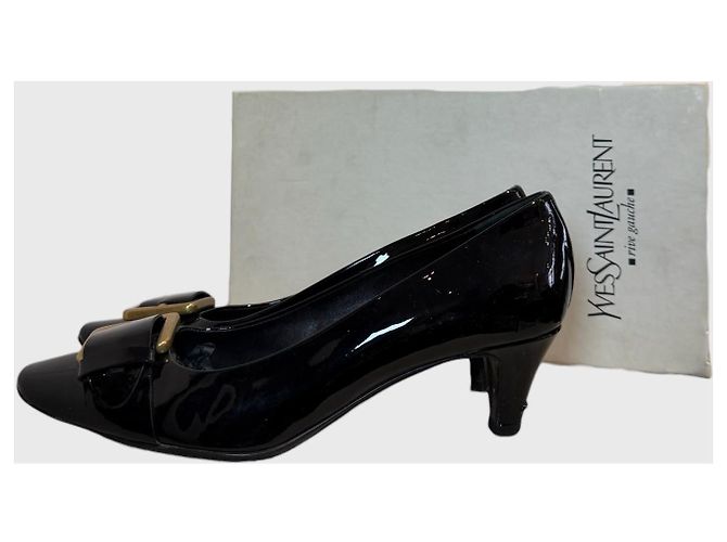 Décolleté Yves Saint Laurent neri T.38,5 Nero - vista 7