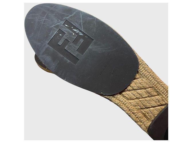 Espadrilles Fendi T.37 Schwarz - Ansicht 7