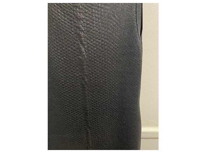 Vestido Gucci negro de malla efecto pitón Talla L - vista 2