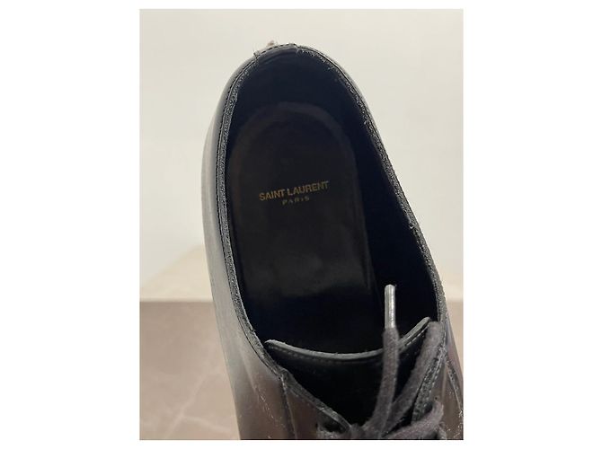 Autre Marque Derby Saint Laurent nere T.38,5 Nero - vista 10