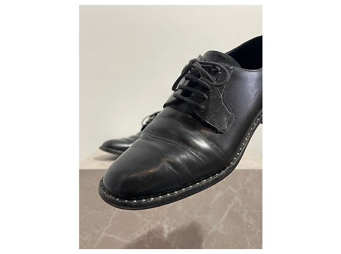 Autre Marque Derby Saint Laurent nere T.38,5 Nero - vista 4