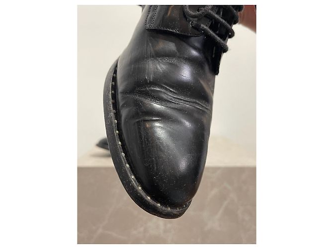 Autre Marque Derby Saint Laurent nere T.38,5 Nero - vista 5
