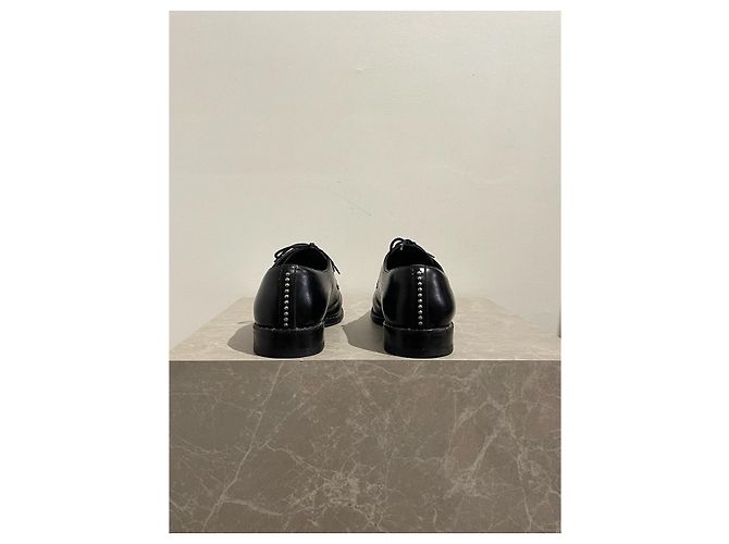 Autre Marque Derby Saint Laurent nere T.38,5 Nero - vista 6