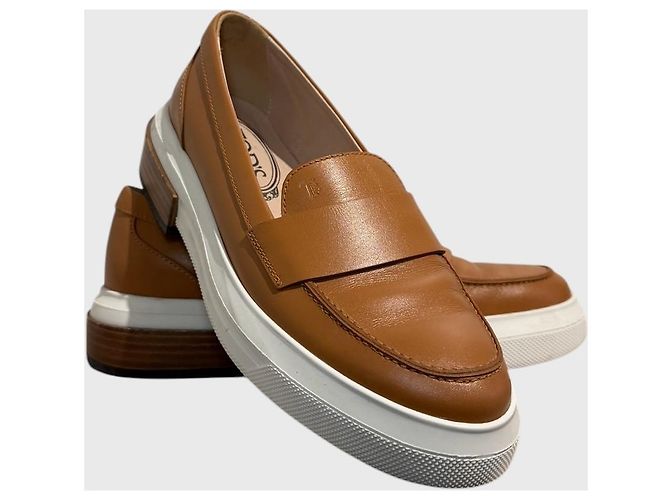 Mocassini Tod's camel T.35 Cammello - vista 2