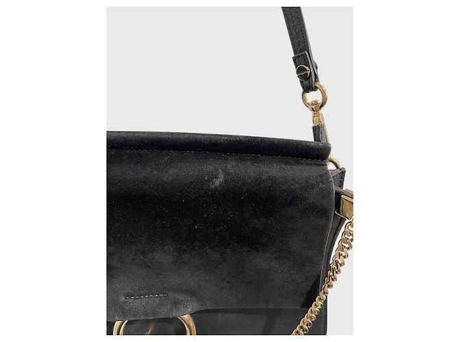 Borsa a mano Chloé Faye in pelle nera Nero - vista 10